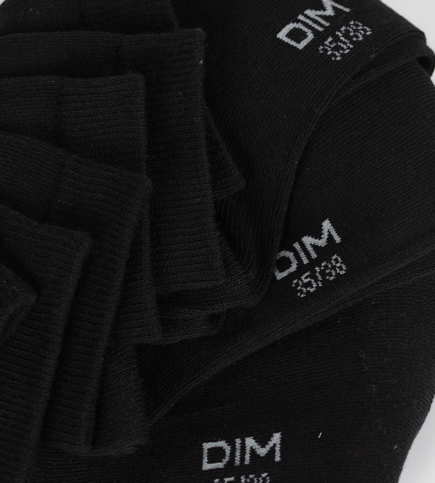 dim-coton-nice-price-lot-de-3-paires-chaussettes-femme-coton-noir image 3