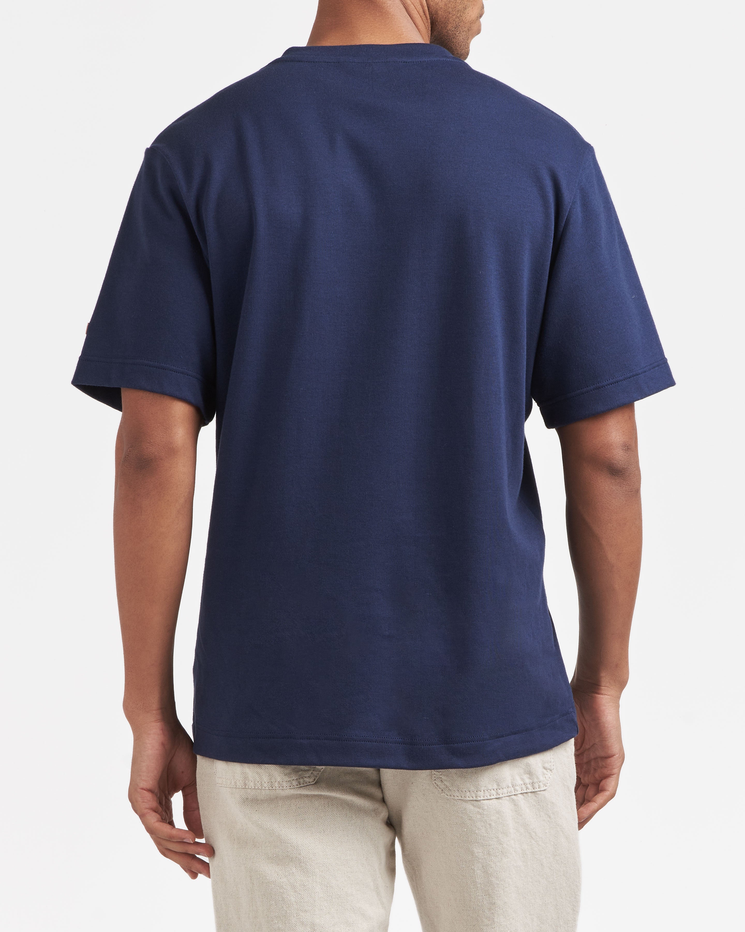 atelier-tuffery-t-shirt-homme-coton-bio-bleu-marine-coupe-droite image 5