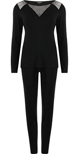 darjeeling-constance-pyjama-modal-dentelle-noir-taille-4 image 2