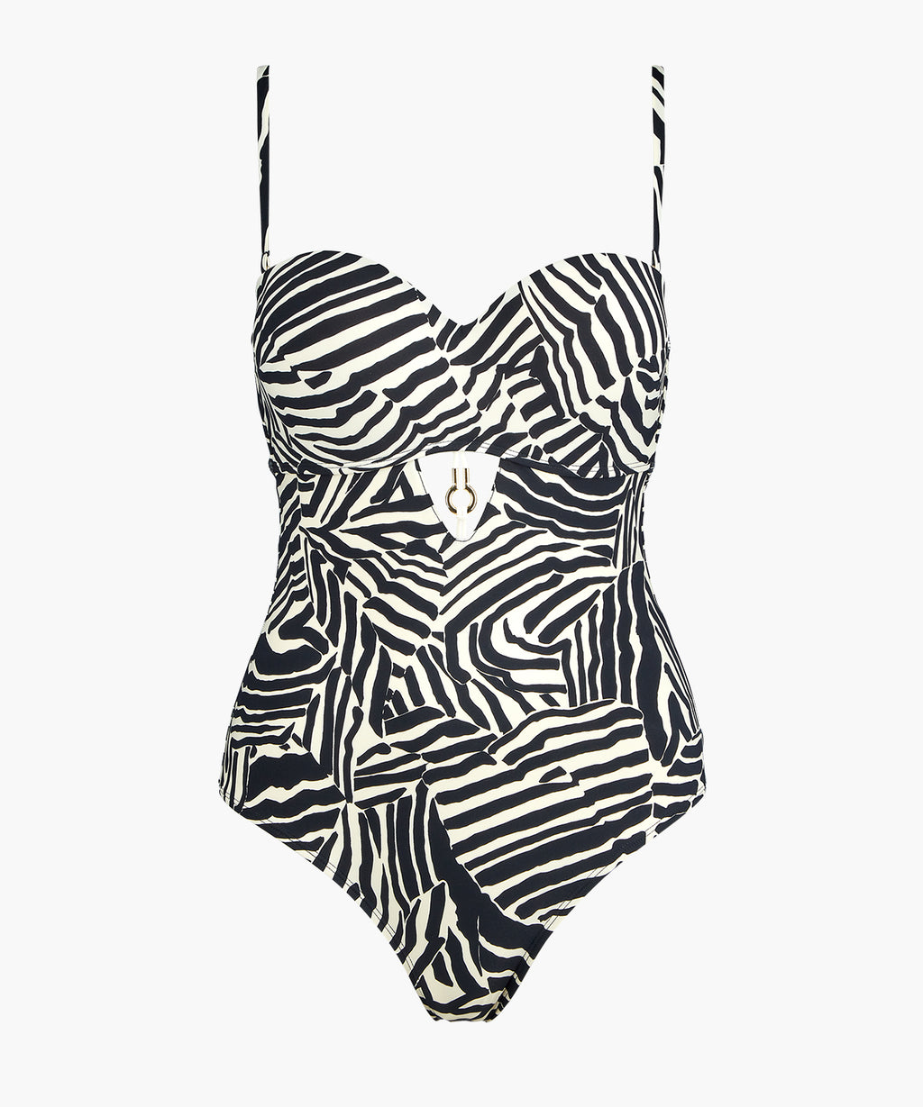 aubade-savannah-mood-maillot-1-pi-ce-armatures-zebra image 1