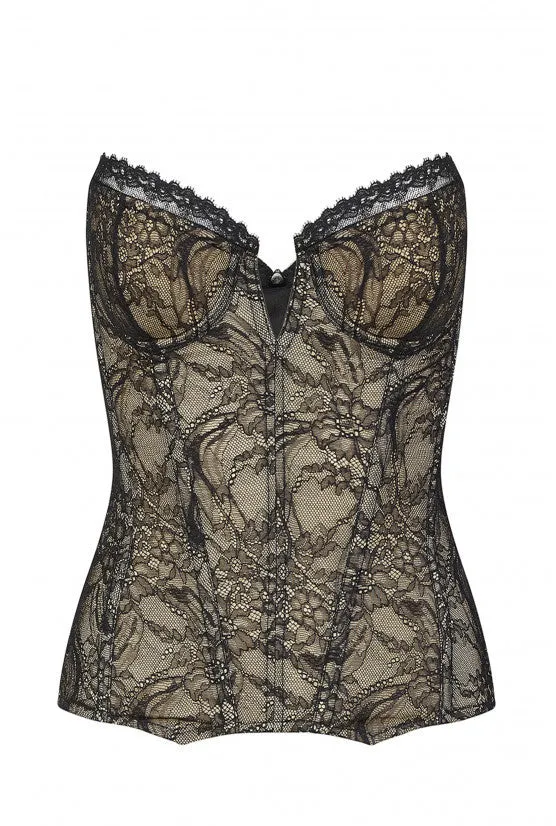 cadolle-corset-medicis-dentelle-volute-leavers-couture image 1
