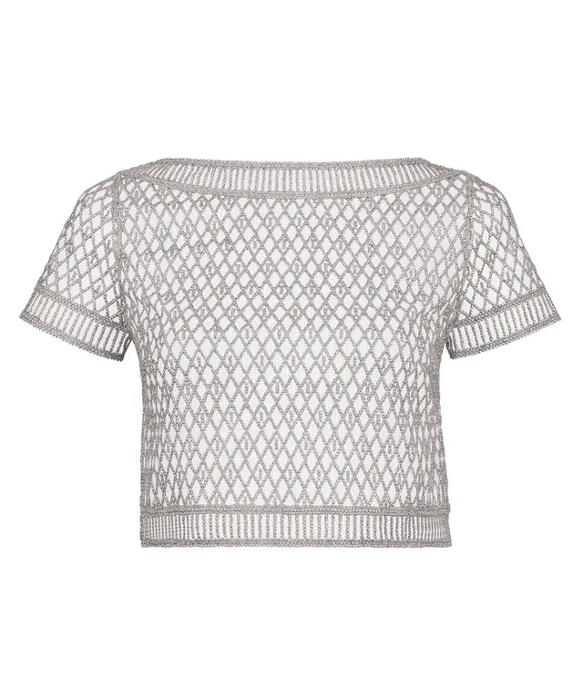 aubade-stardust-dream-top-manches-courtes-cosmos-silver image 1