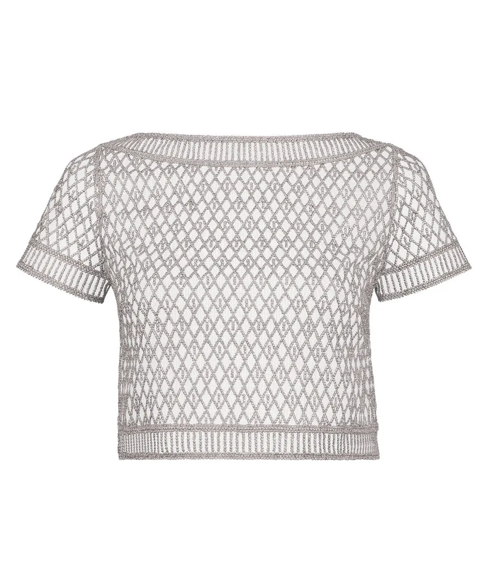 aubade-stardust-dream-top-manches-courtes-cosmos-silver-2 image 1
