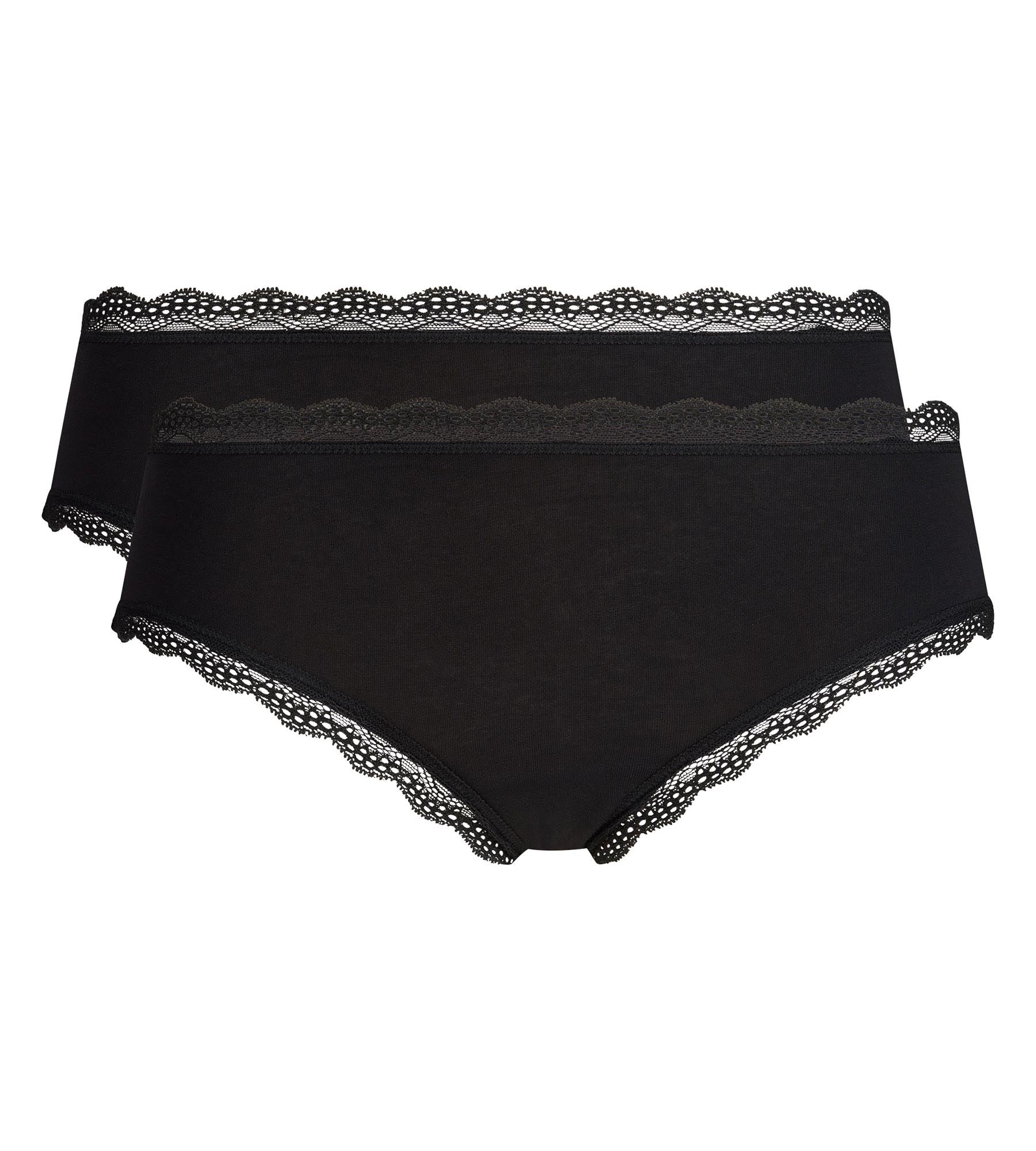 dim-daily-lot-de-2-shortys-femme-coton-dentelle-noir image 5