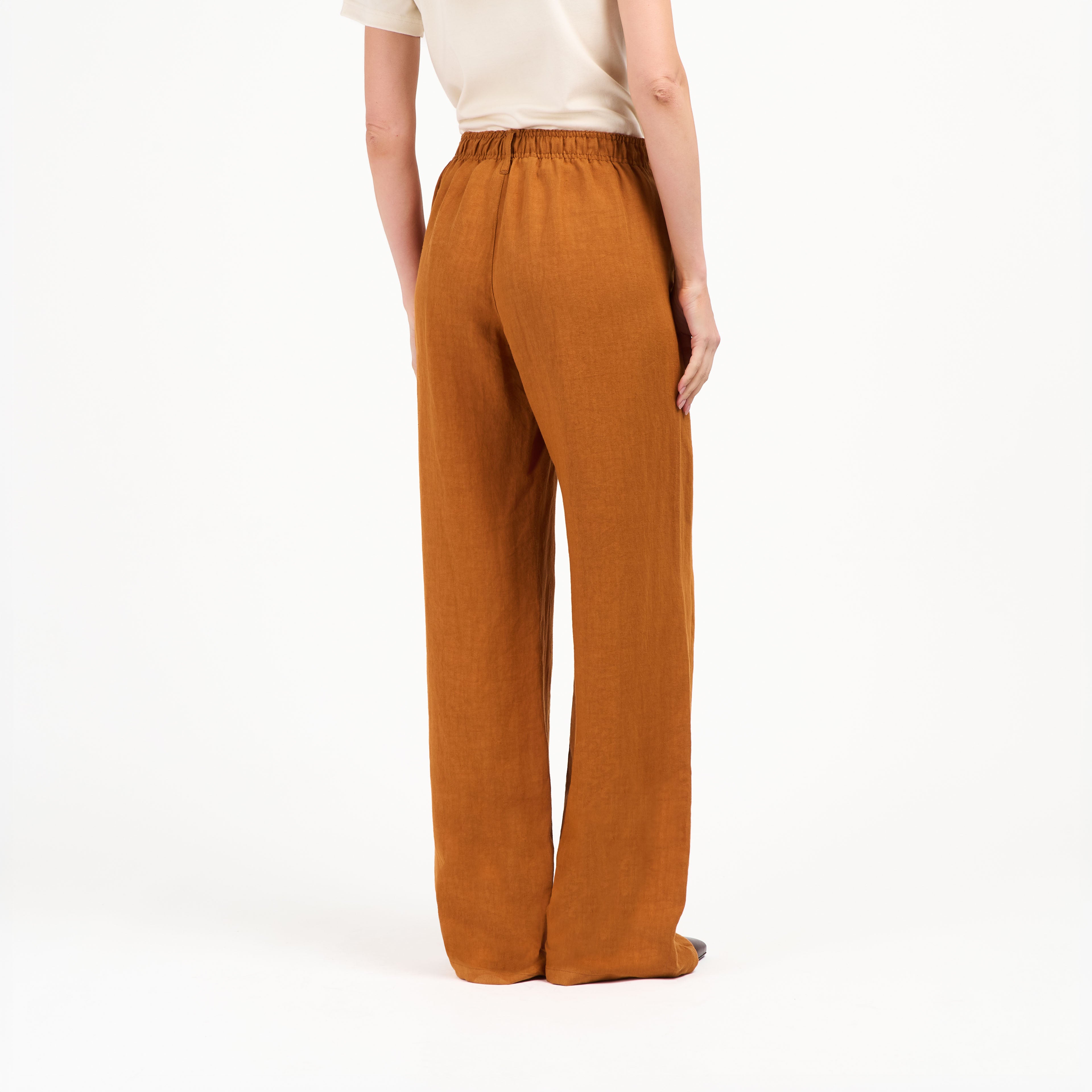 atelier-tuffery-pantalon-lise-femme-large-rouille-en-lin image 5