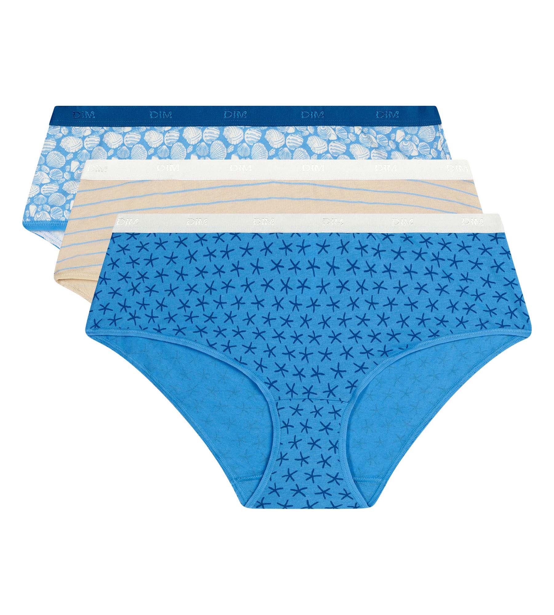 dim-les-pockets-lot-de-3-boxers-femme-coton-motif-plage image 5