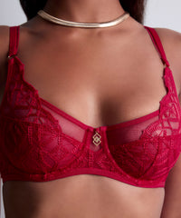 aubade-sense-of-illusion-soutien-gorge-3-4-red-berry image 6