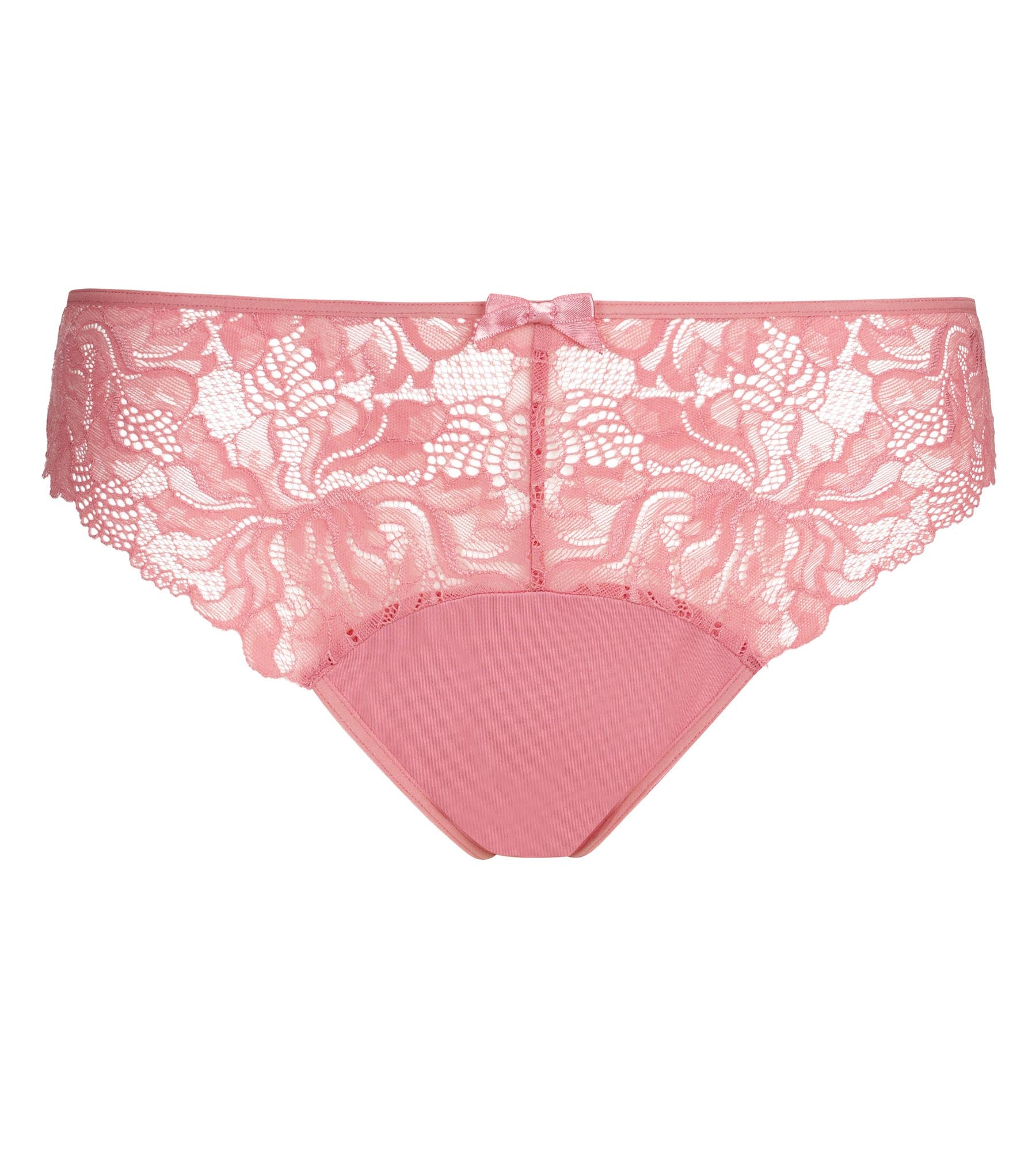 dim-generous-essentiel-culotte-femme-microfibre-dentelle-rose-pommette image 5