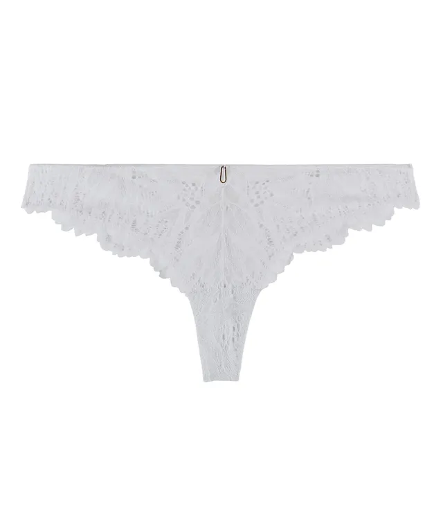 aubade-flowermania-string-blanc image 1