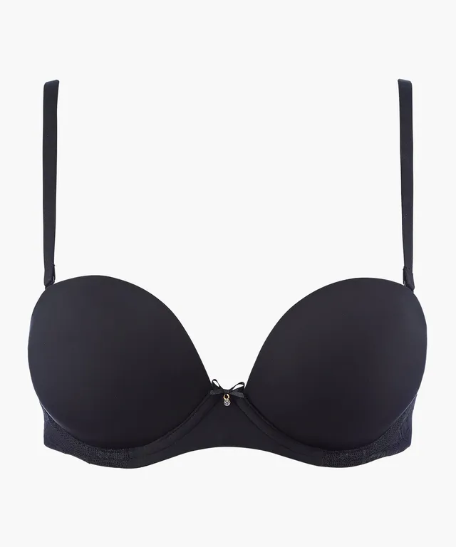 aubade-sweetessence-soutien-gorge-bandeau-plunge-noir image 1