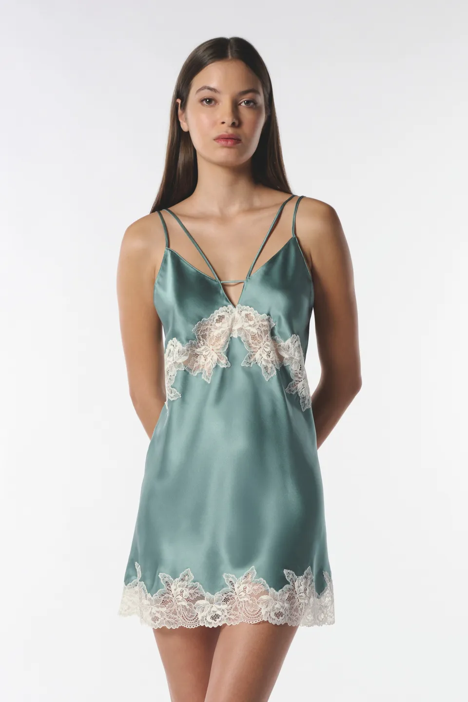 cadolle-nuisette-dentelle-et-soie-menthe image 1