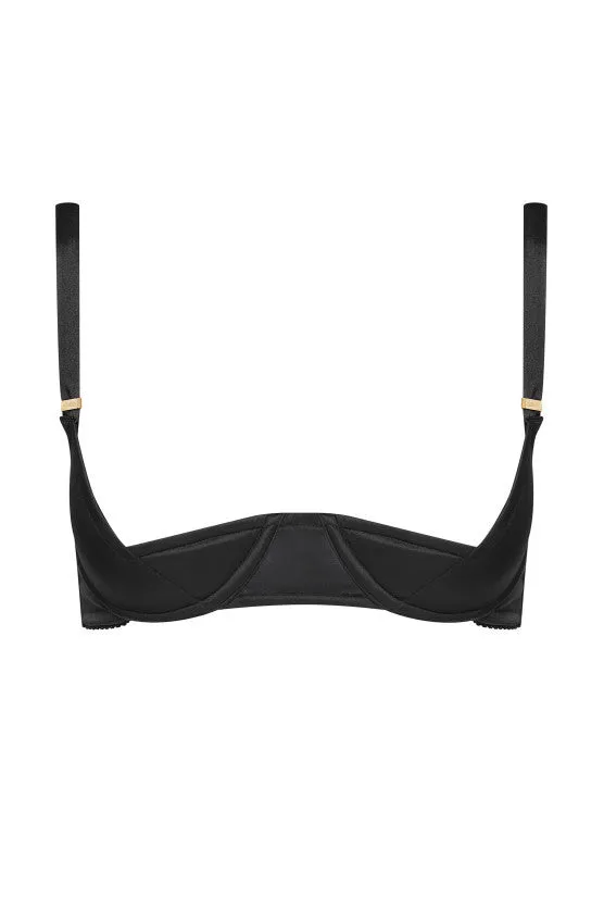 cadolle-tulipe-soutien-gorge-sein-nu-satin-noir image 1