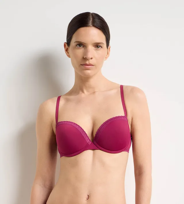 dim-daily-micro-soutien-gorge-corbeille-padd-framboise-intense image 1