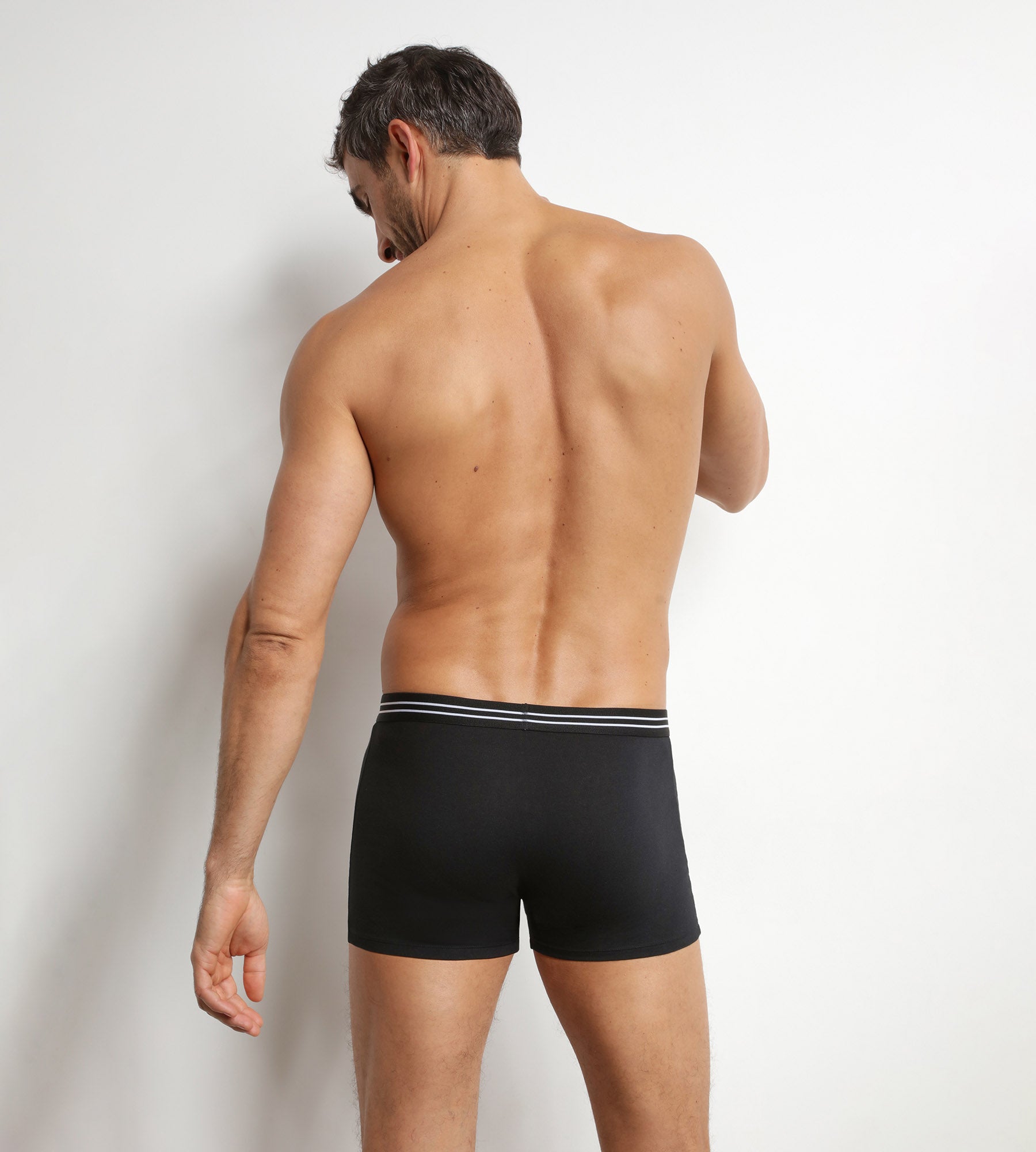 dim-ecodim-lot-de-2-boxers-homme-coton-stretch-noir image 2
