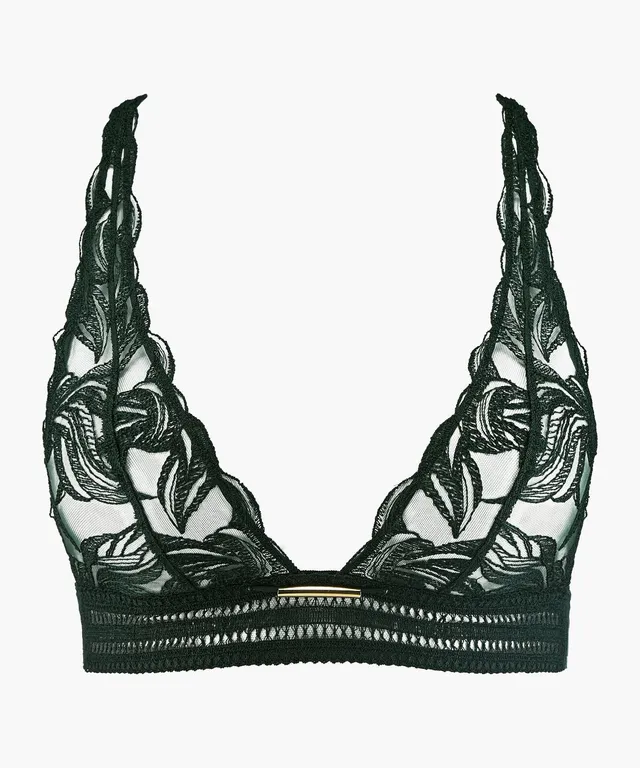 aubade-into-the-groove-soutien-gorge-triangle-bralette-forest image 1