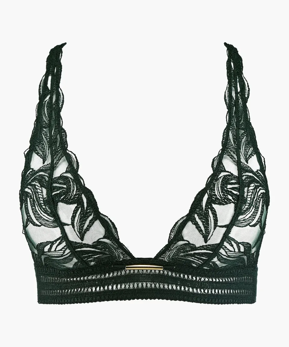 aubade-into-the-groove-soutien-gorge-triangle-bralette-forest image 1