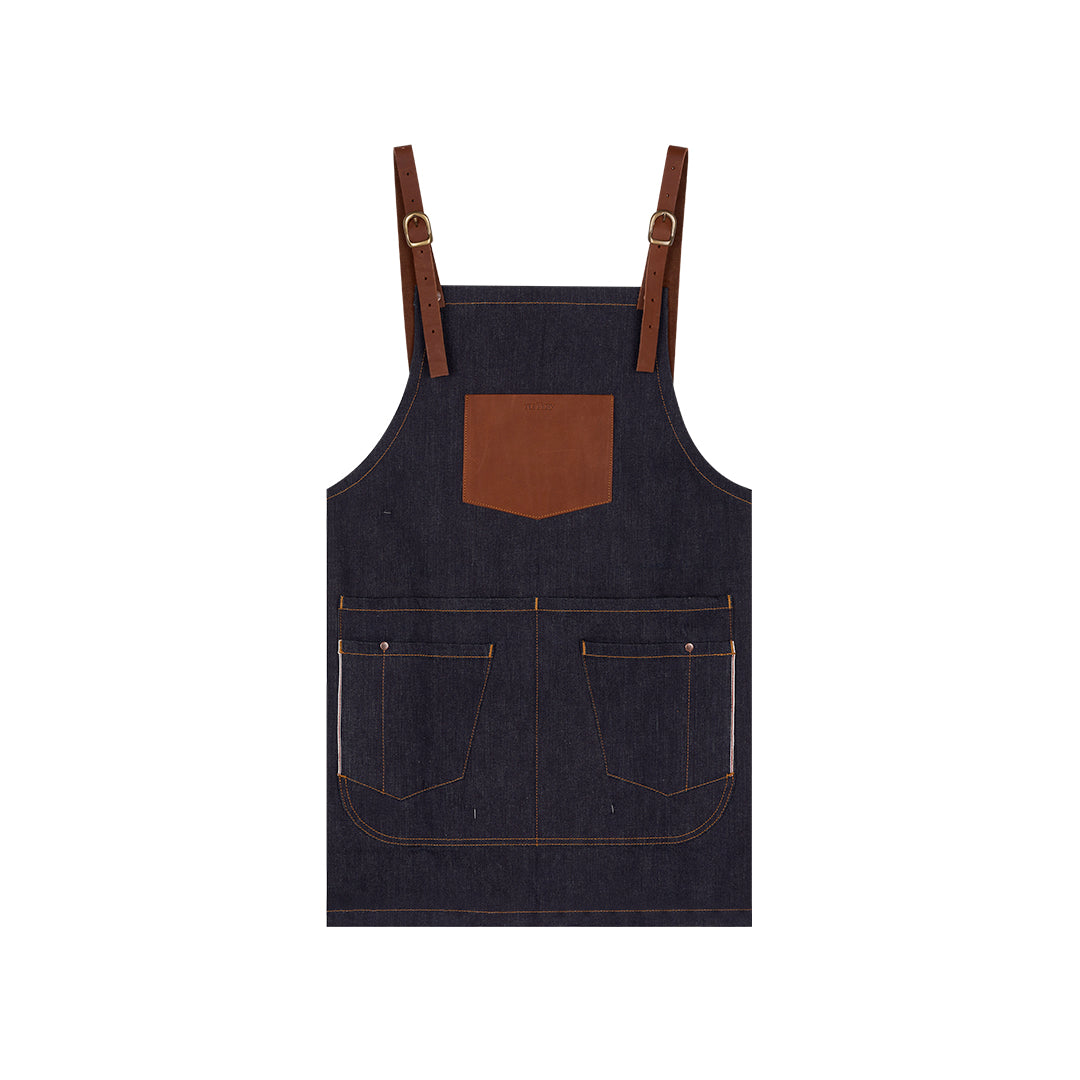 atelier-tuffery-tablier-court-en-jean-brut-selvedge image 1
