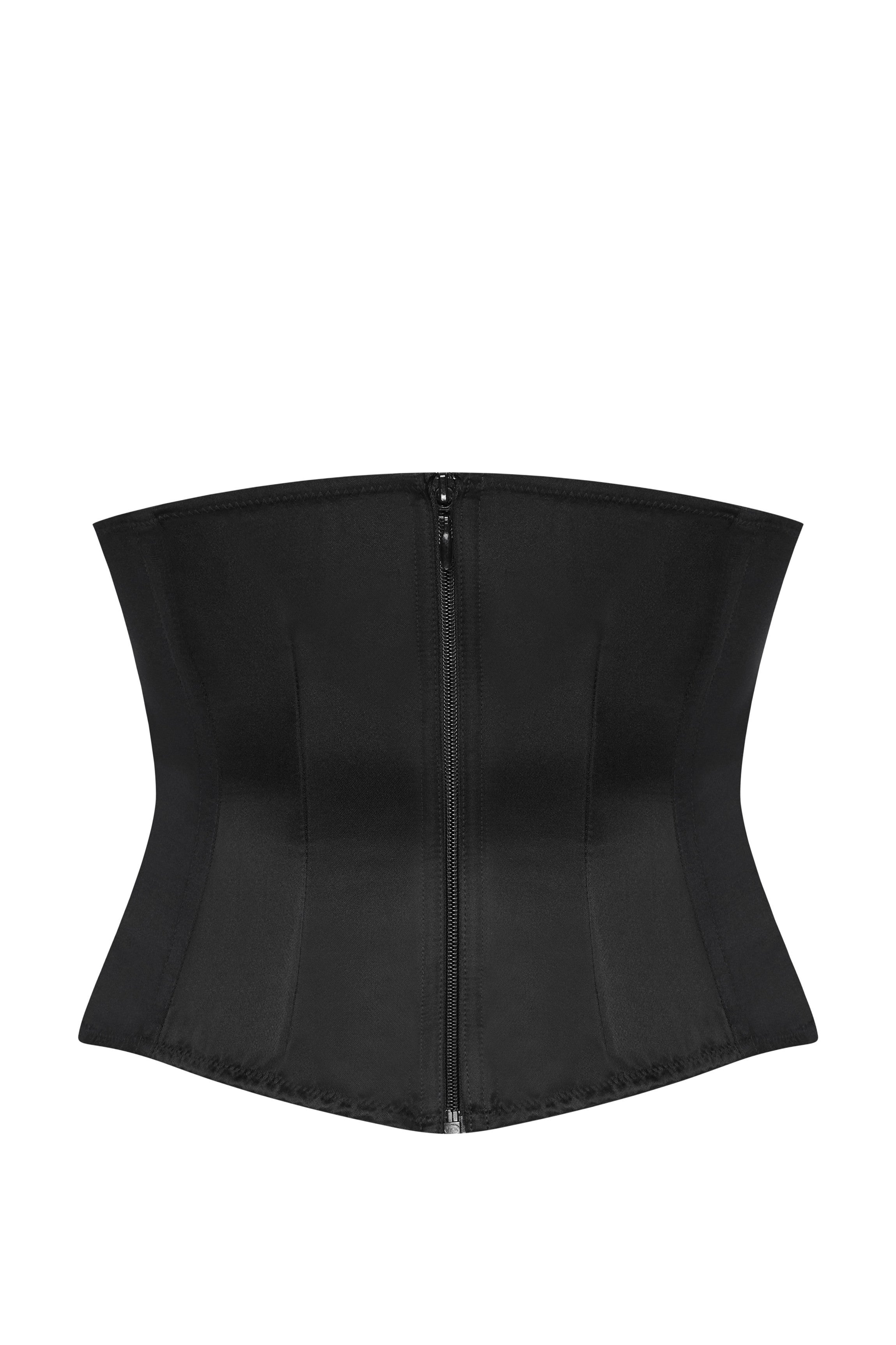 cadolle-serre-taille-noir-satin-coton-finon image 3