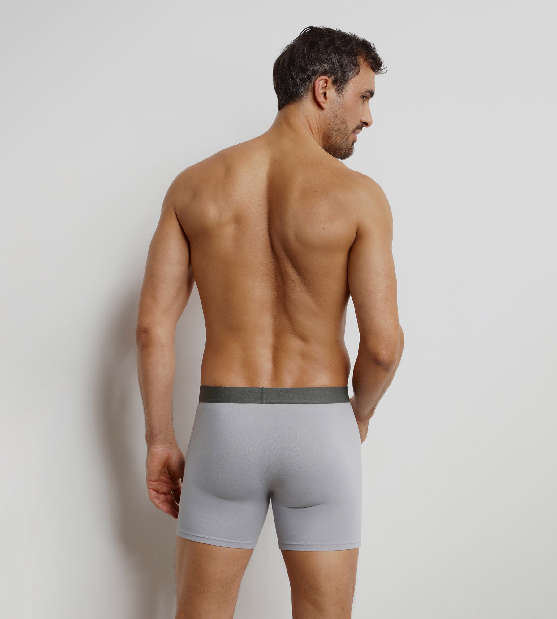 dim-trendy-boxer-long-homme-coton-acier image 2