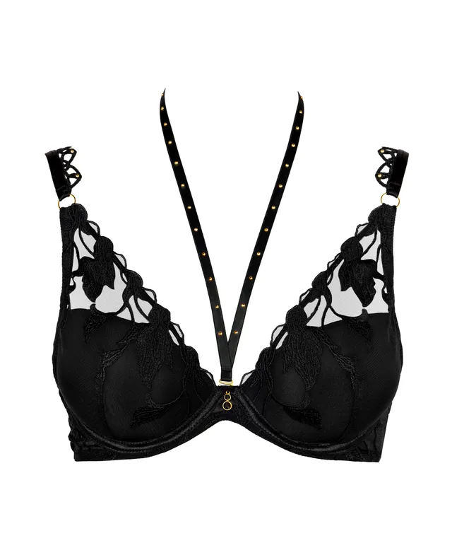 aubade-night-at-paradise-soutien-gorge-plunge-obsidian image 1