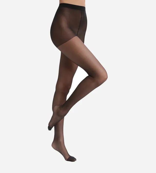 dim-collant-femme-voile-transparent-noir-dim-style image 1