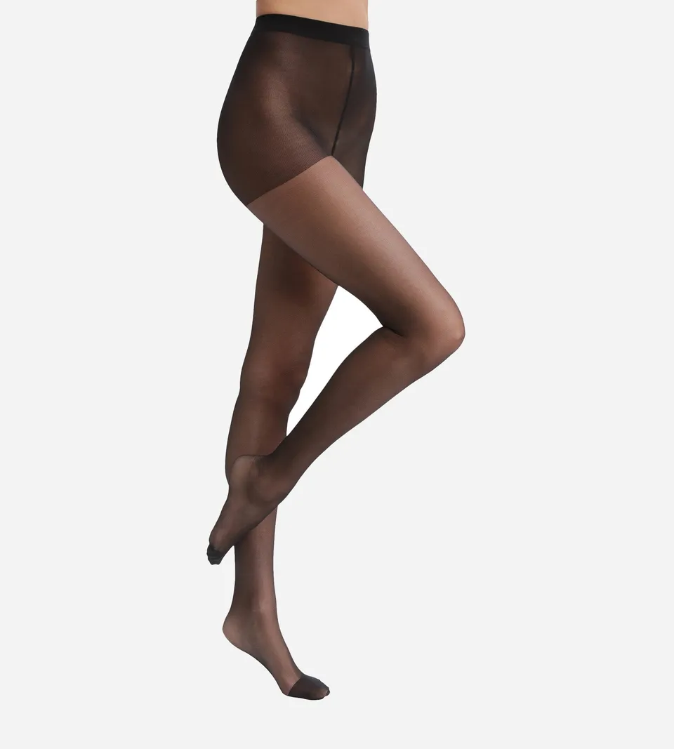 dim-collant-femme-voile-transparent-noir-dim-style image 1
