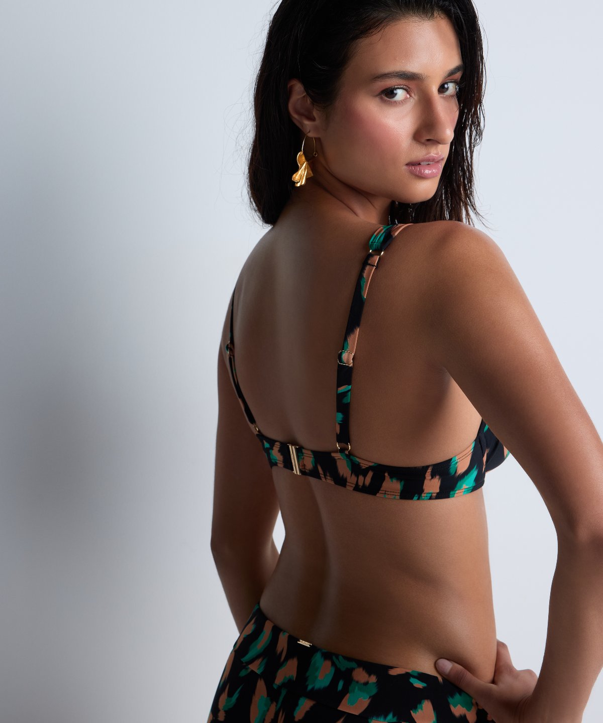 aubade-feline-energy-haut-maillot-push-up-green-panther image 6