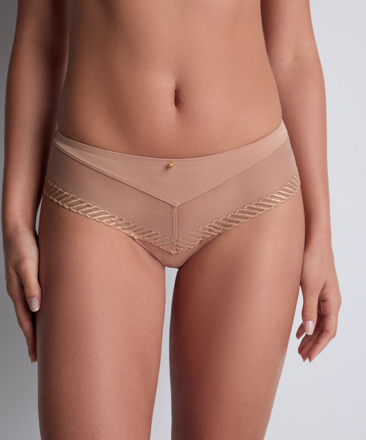 aubade-sheer-emotion-shorty-sand image 2