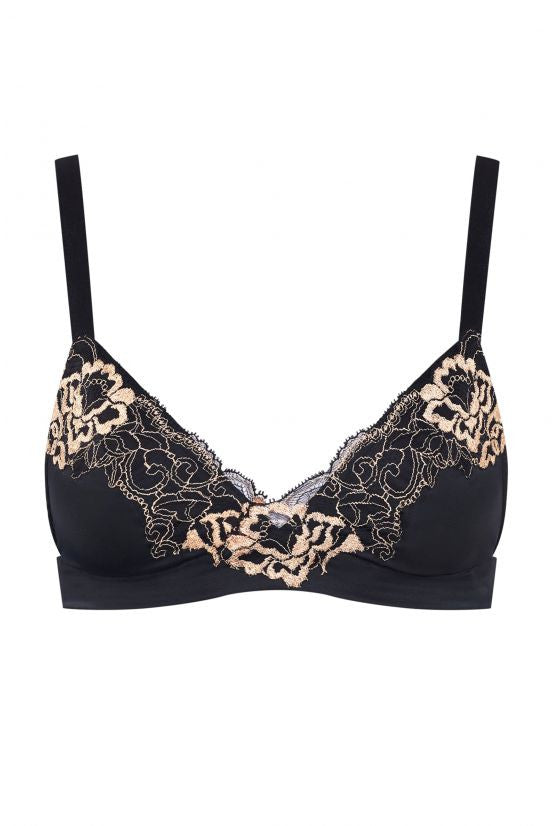 cadolle-gigi-soutien-gorge-sans-armature-satin-noir image 1