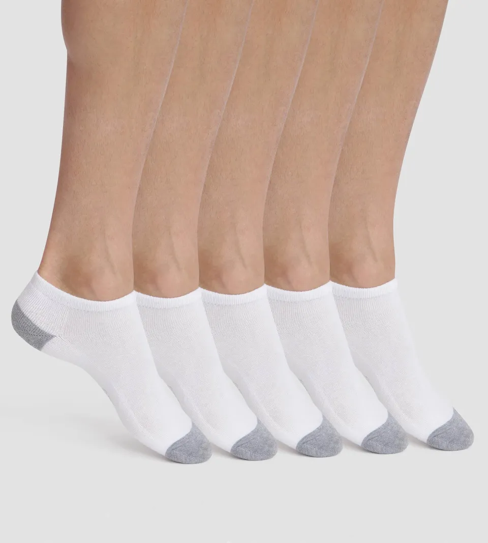 dim-ecodim-sport-lot-de-5-paires-socquettes-homme-coton-blanc image 1