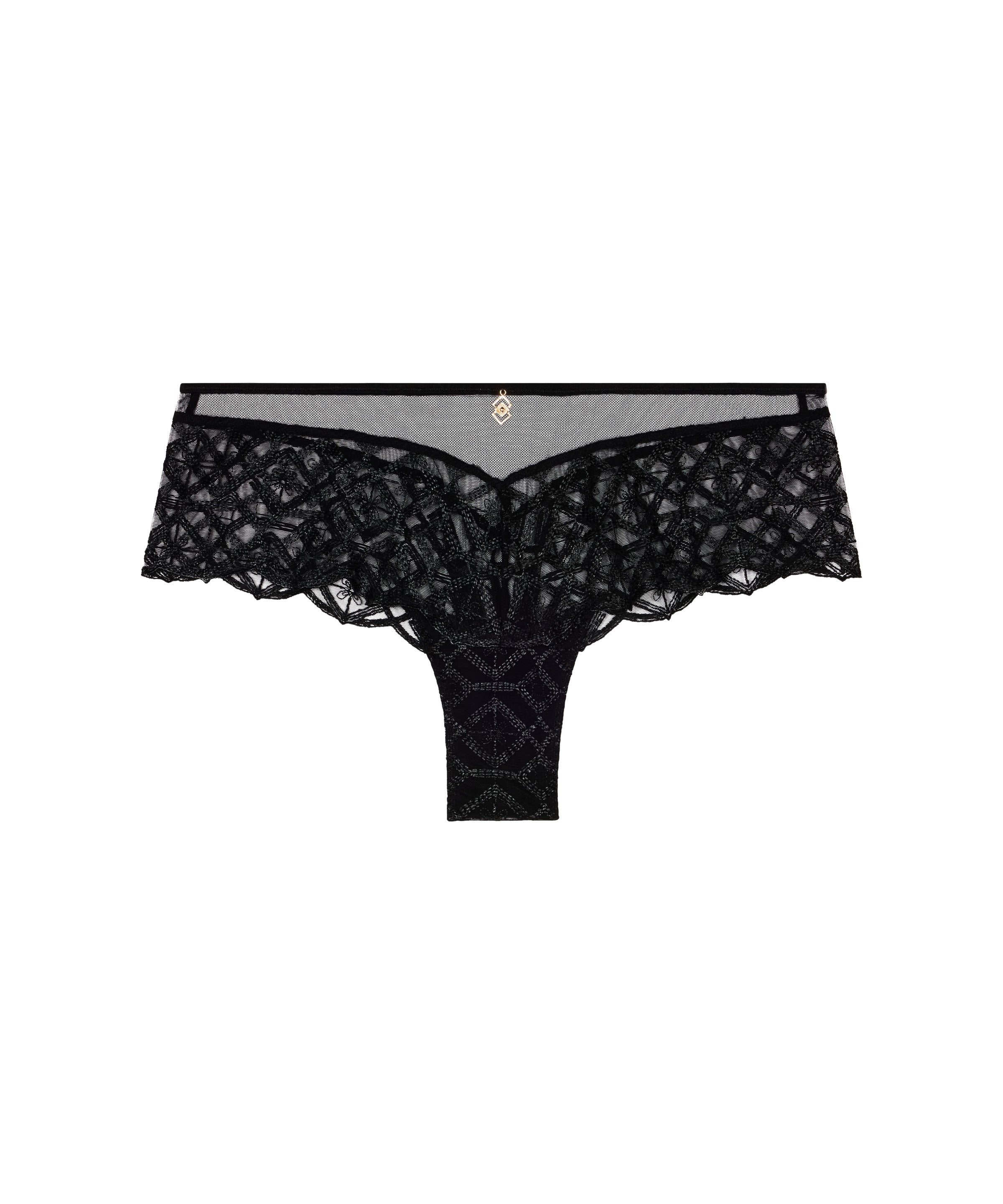 aubade-sense-of-illusion-shorty-noir-black image 1