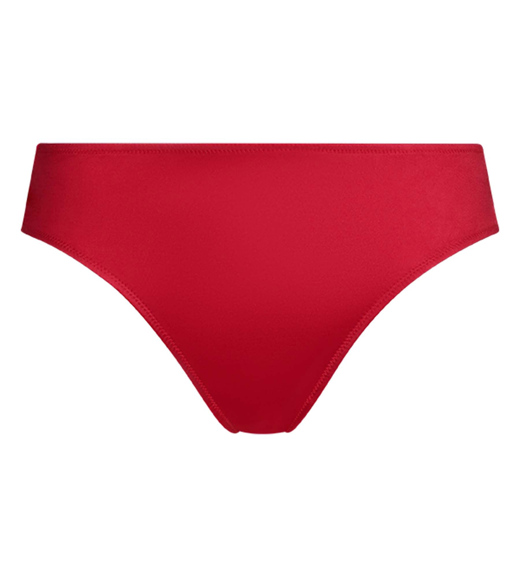 culotte-dim-chocolove-satin-et-dentelle-florale-rouge image 5