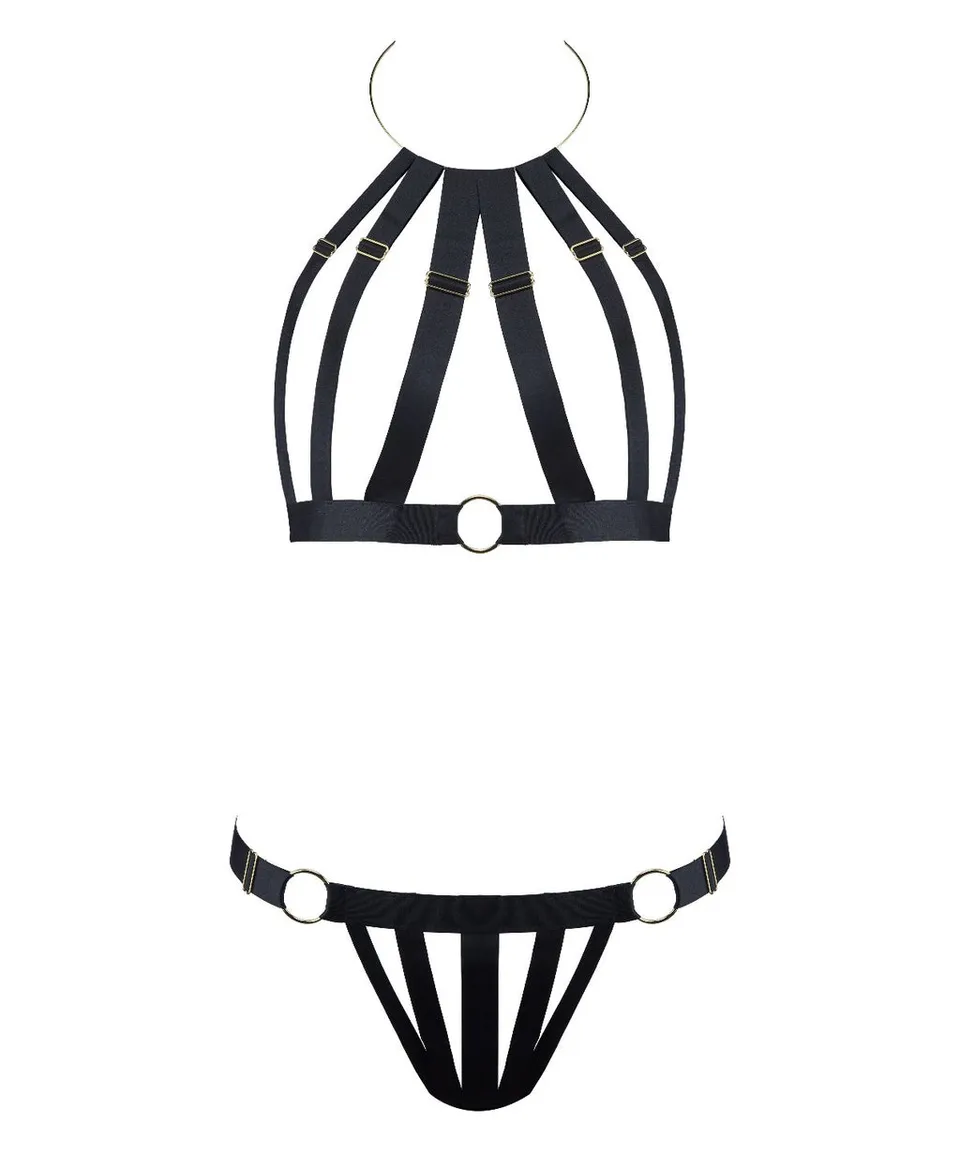 aubade-lust-for-life-ensemble-harnais-noir image 1
