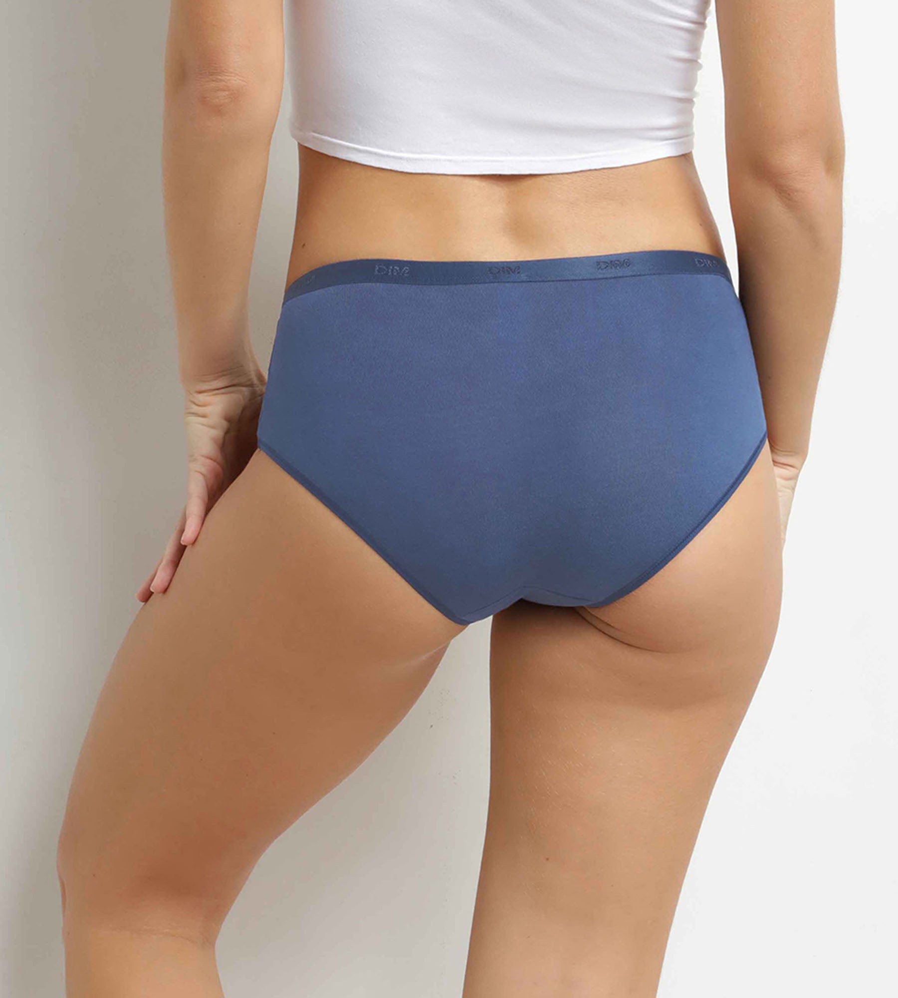 dim-les-pockets-ecodim-lot-de-3-boxers-femme-coton-stretch-gris-rouge image 2