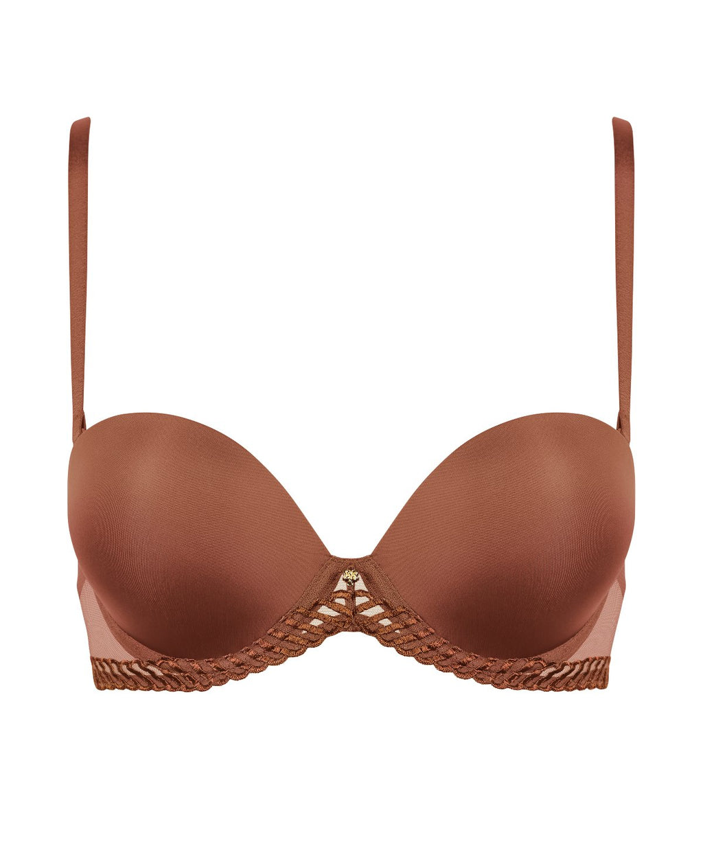 aubade-sheer-emotion-bandeau-plunge-moul-honey image 1