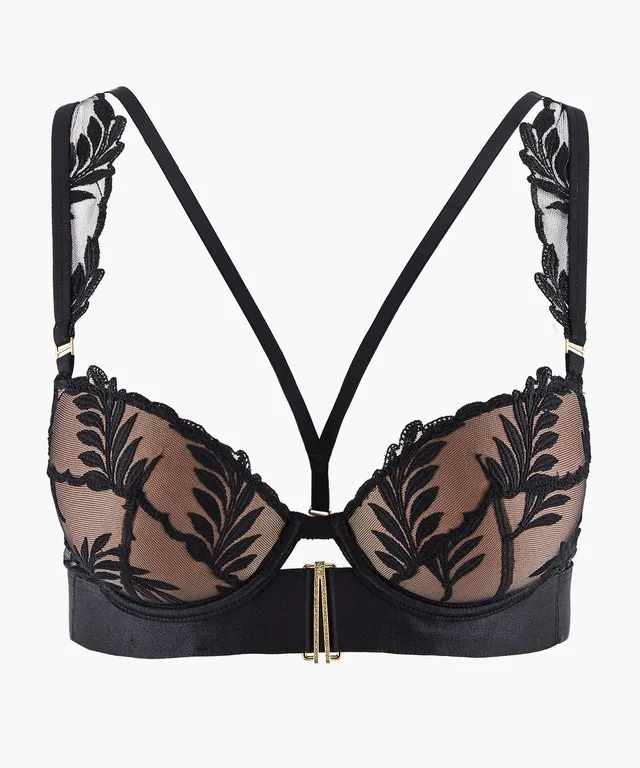 aubade-queen-of-shadow-soutien-gorge-push-up-noir-absolu image 1