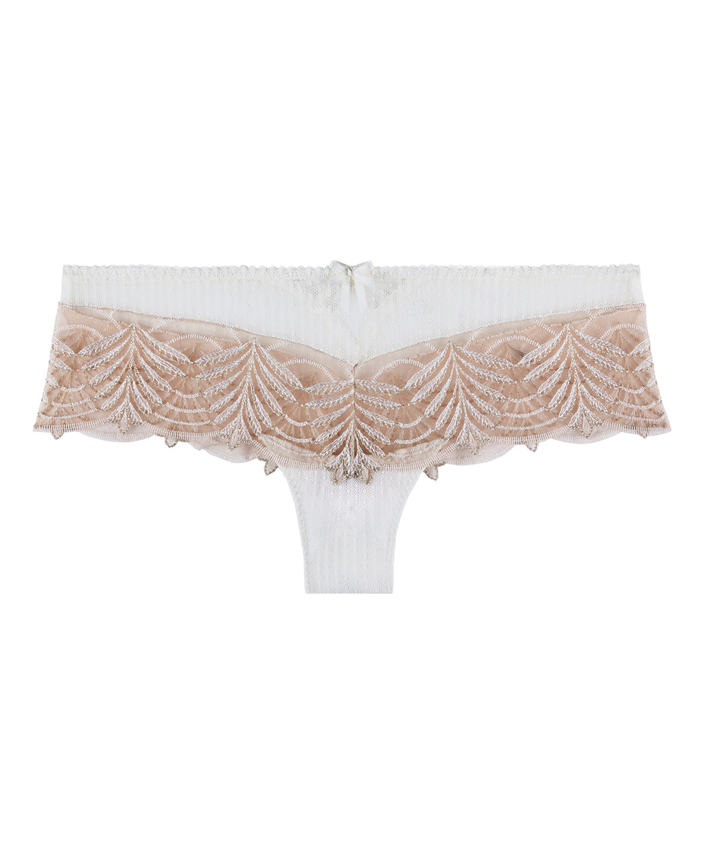 aubade-hypnolove-shorty-cheeky-gold-feather image 1