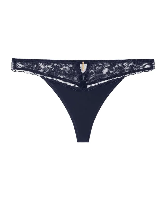 aubade-satin-memories-tanga-deep-sea image 1