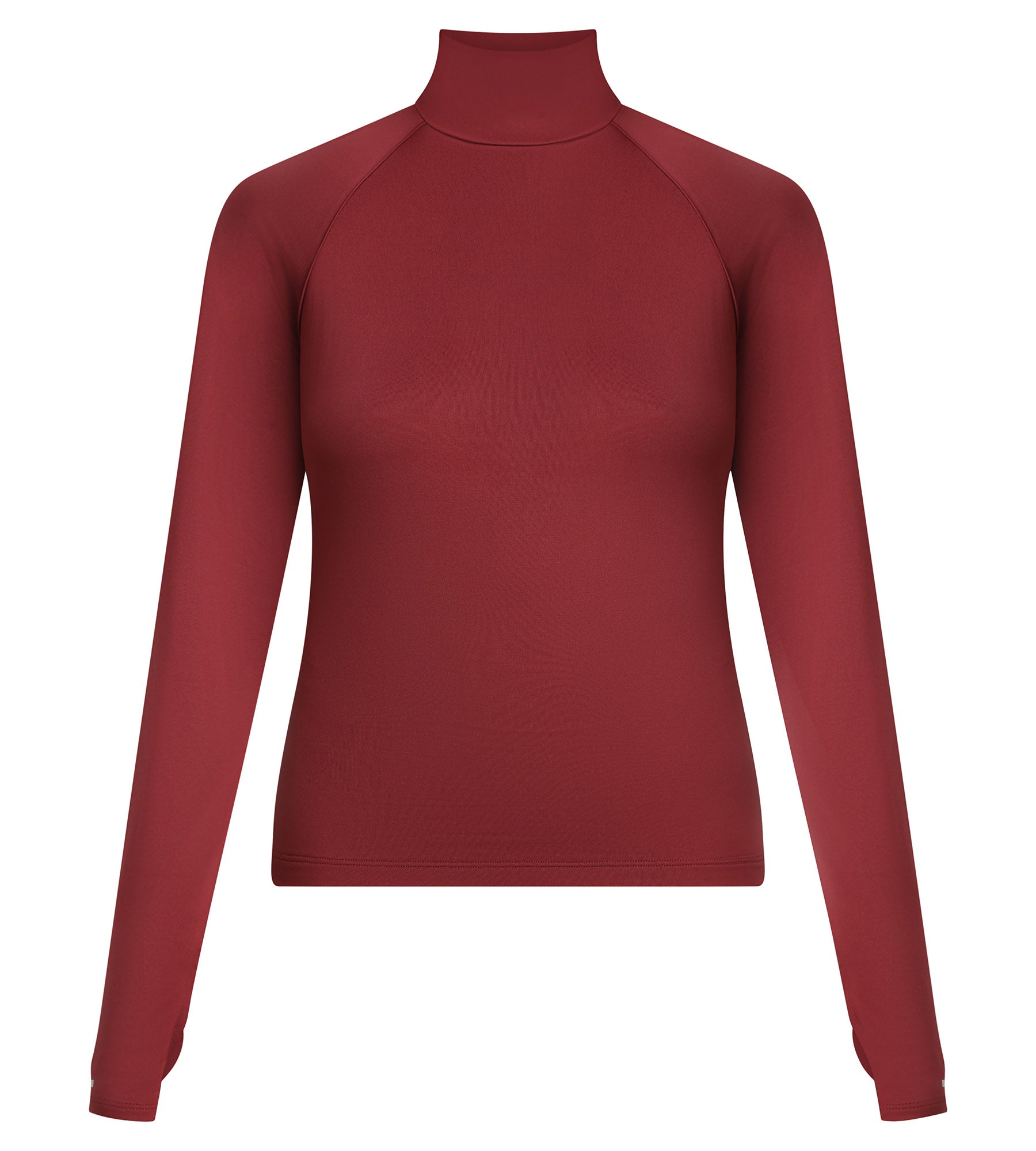 dim-move-haut-de-sport-femme-microfibre-bordeaux-col-montant image 5