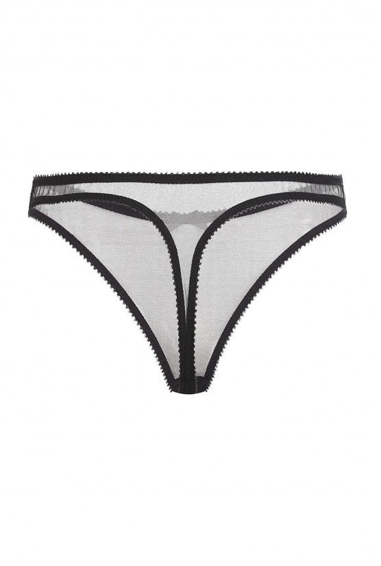 cadolle-cathy-string-tulle-transparent-noir image 2