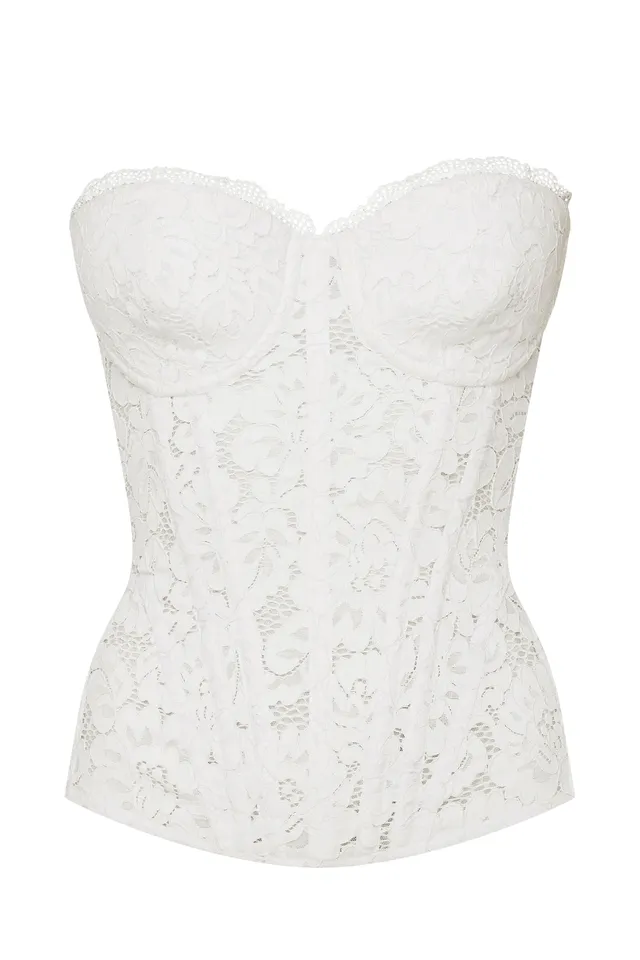 cadolle-cleves-corset-blanc-dentelle-coton image 1