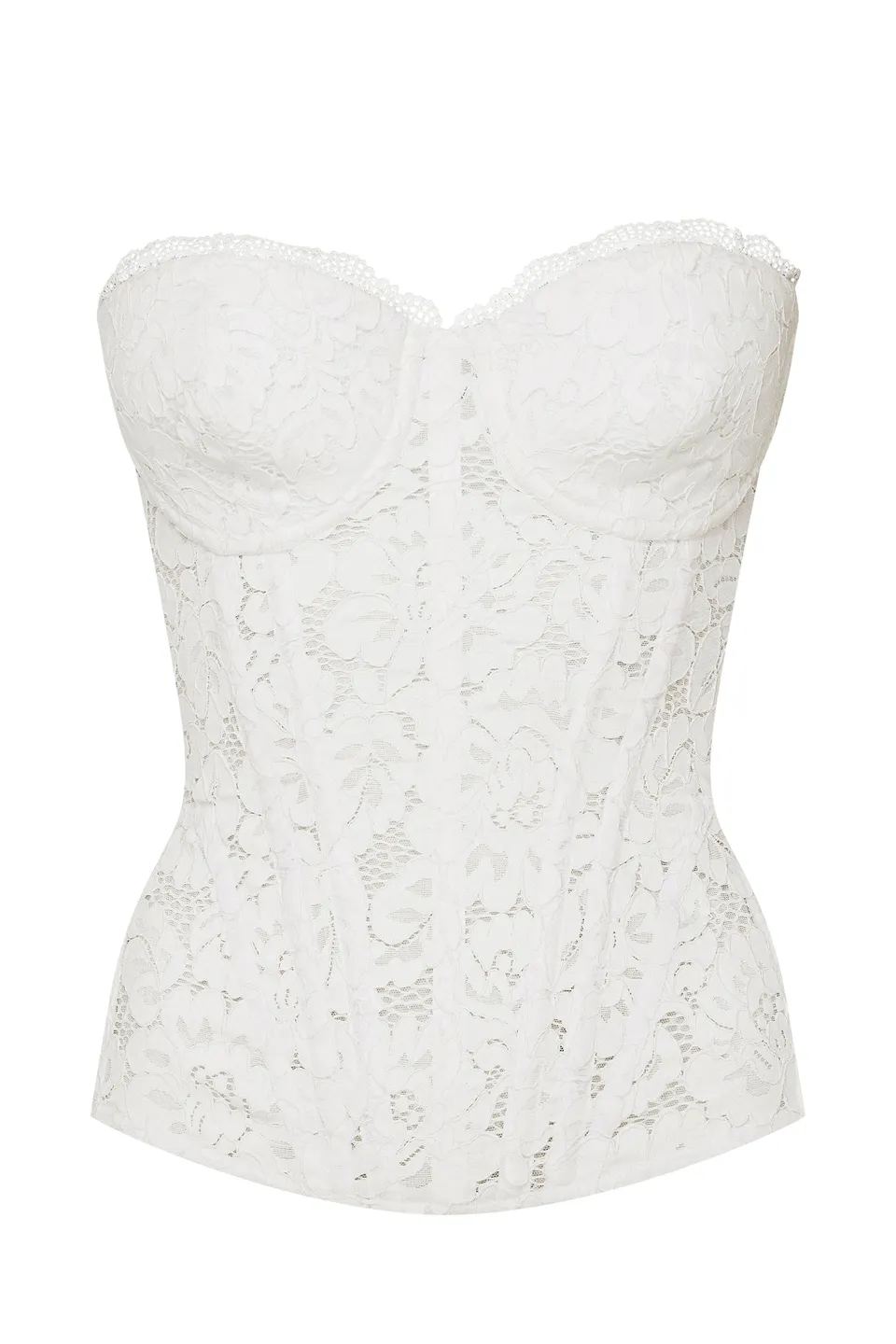 cadolle-cleves-corset-blanc-dentelle-coton image 1