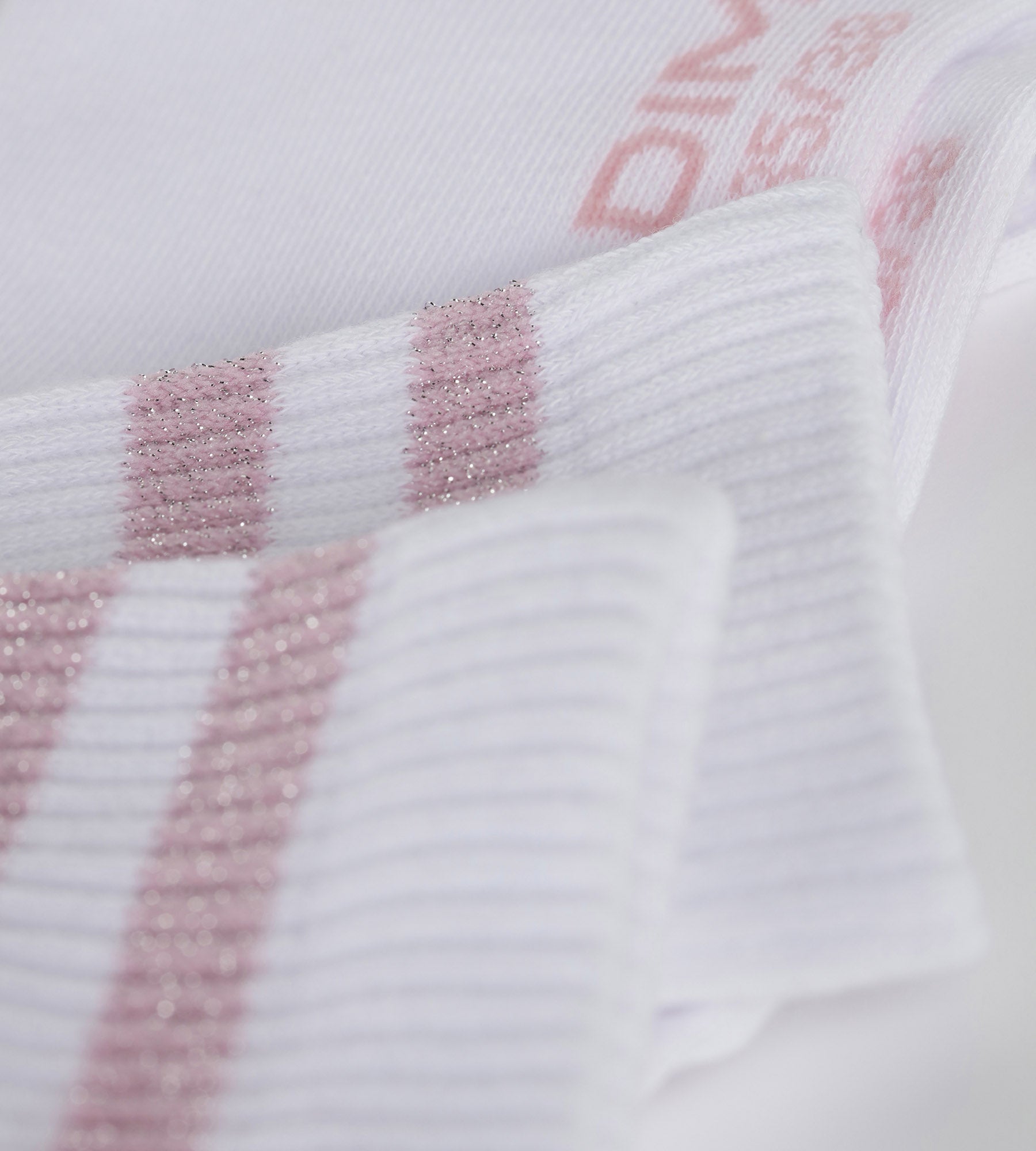 dim-chaussettes-femme-coton-c-tel-blanc-lurex-rose-mode image 3