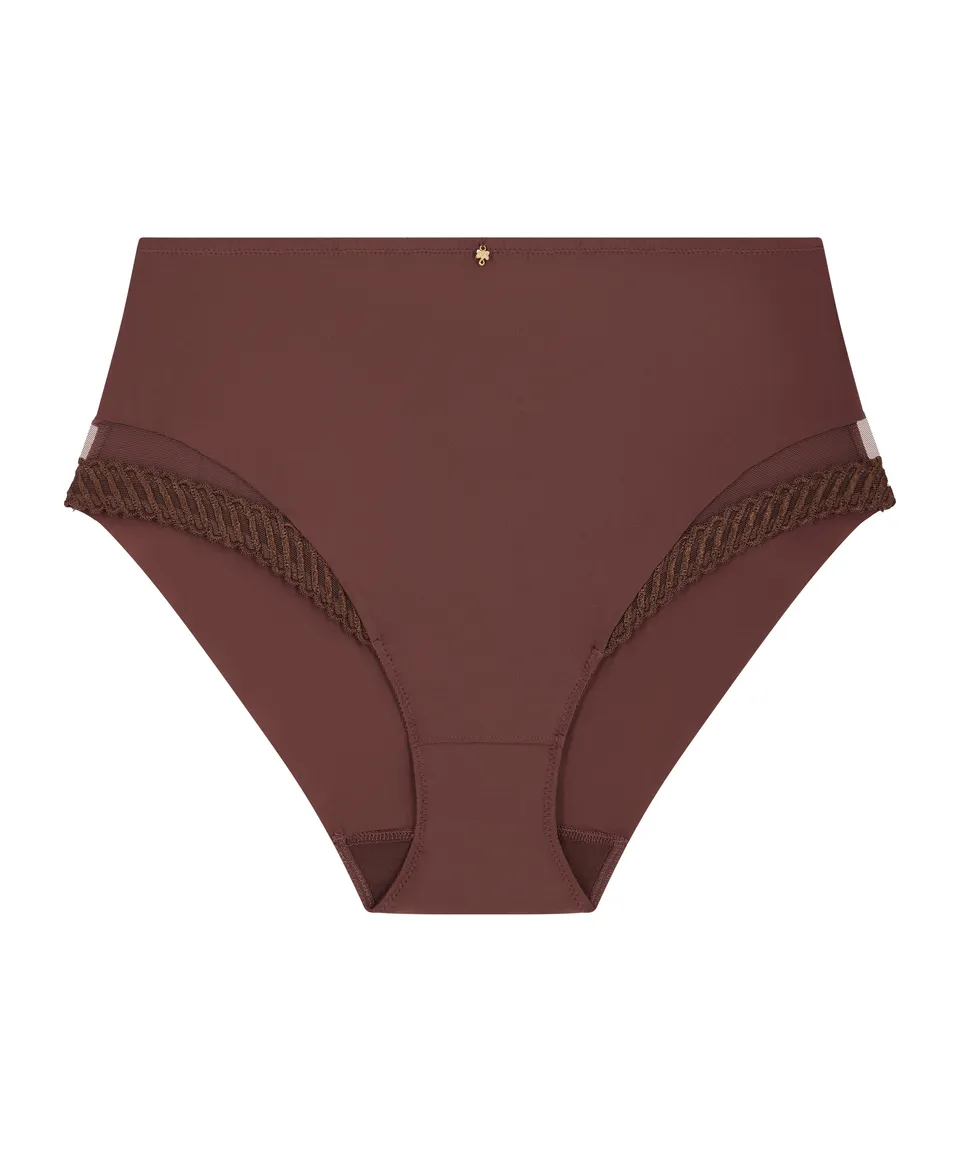 aubade-sheer-emotion-culotte-taille-haute-sepia-maille-lisse image 1