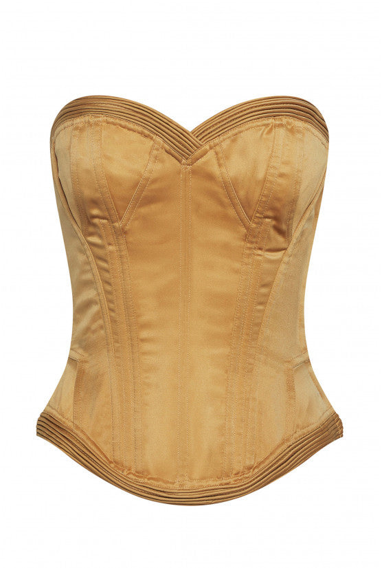 cadolle-victoria-corset-satin-beige image 1