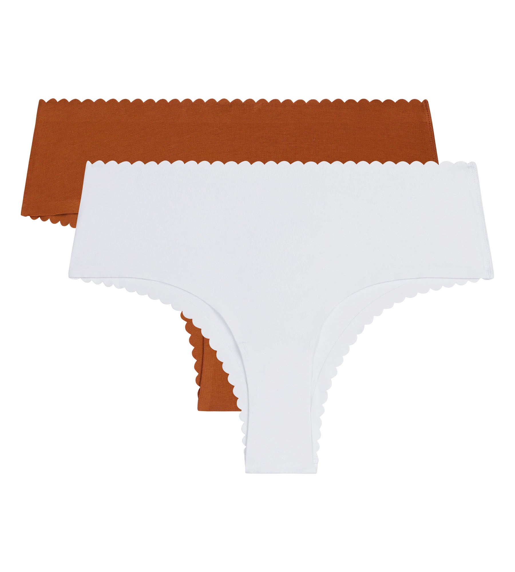 dim-body-touch-lot-de-2-tangas-coton-blanc-terracotta image 5