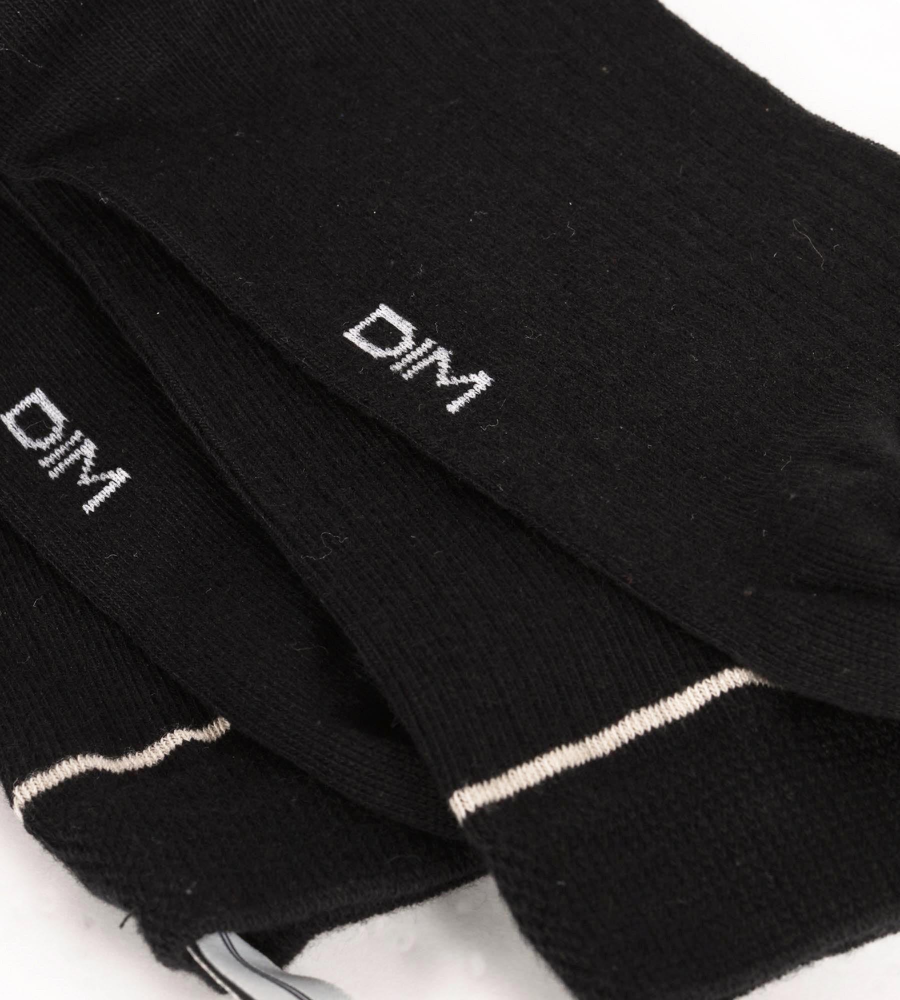 dim-icons-chaussettes-unisexe-coton-c-tel-noir-ligne-cr-me image 2