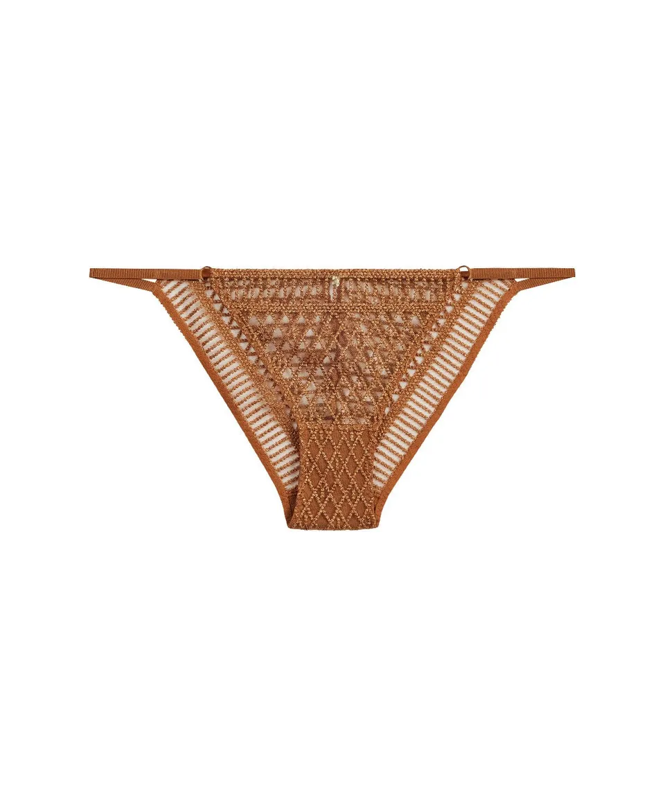 aubade-stardust-dream-culotte-taille-basse-amber-gold image 1
