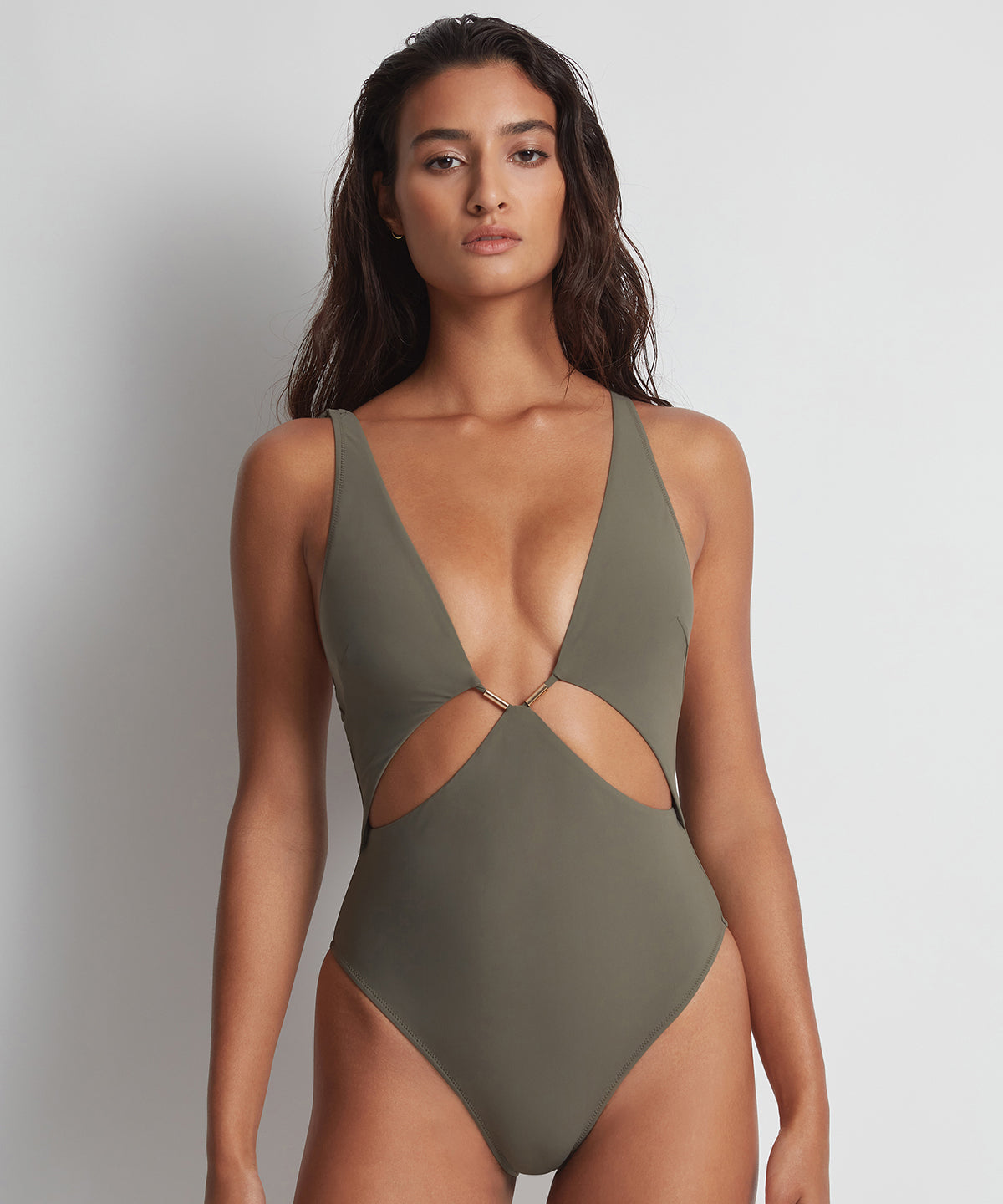 aubade-beach-escape-maillot-de-bain-1-pi-ce-kaki image 2