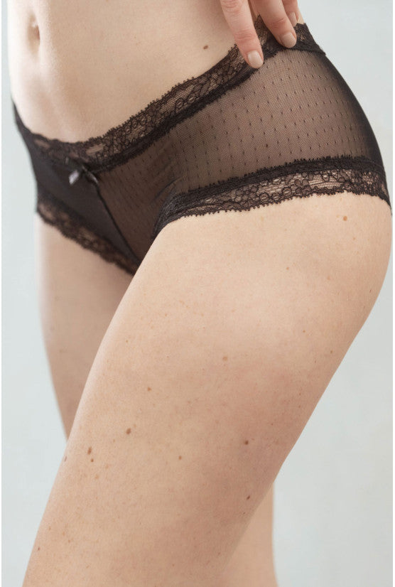 cadolle-princesse-shorty-plumetis-noir image 2